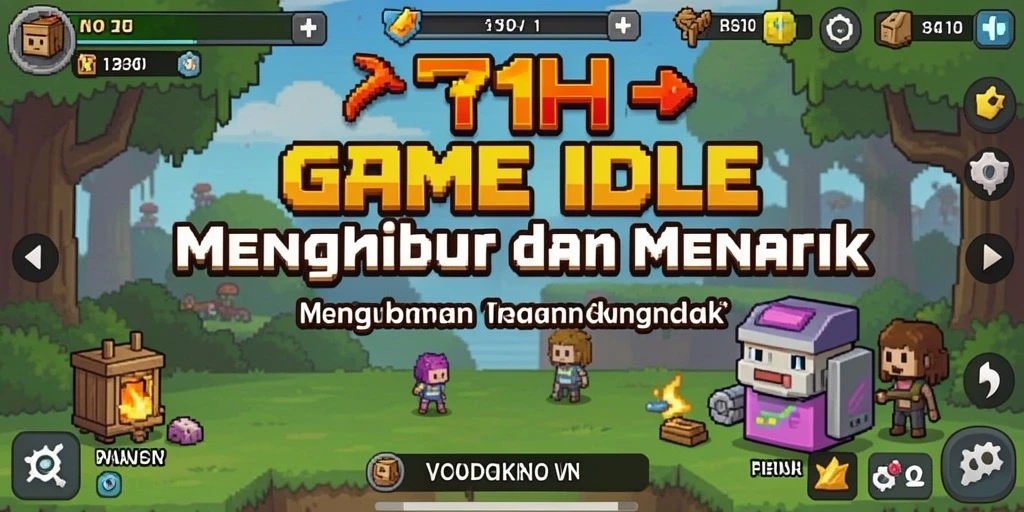 Screenshot gameplay 71H menampilkan aksi santai dan menyenangkan dalam game Idle.