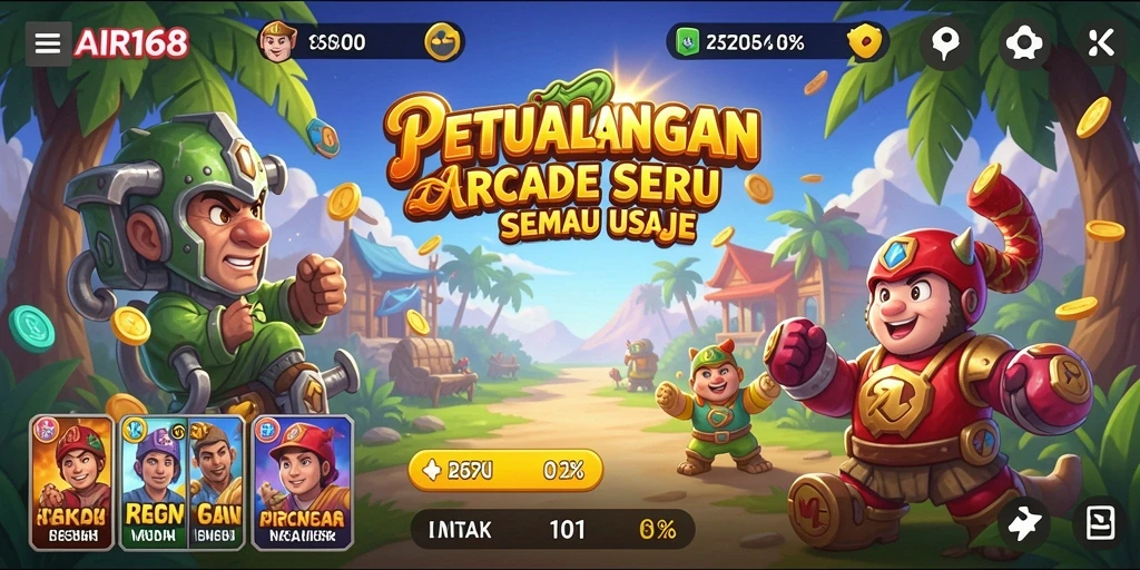 Tampilan gameplay seru dari AIR168 yang penuh tantangan.