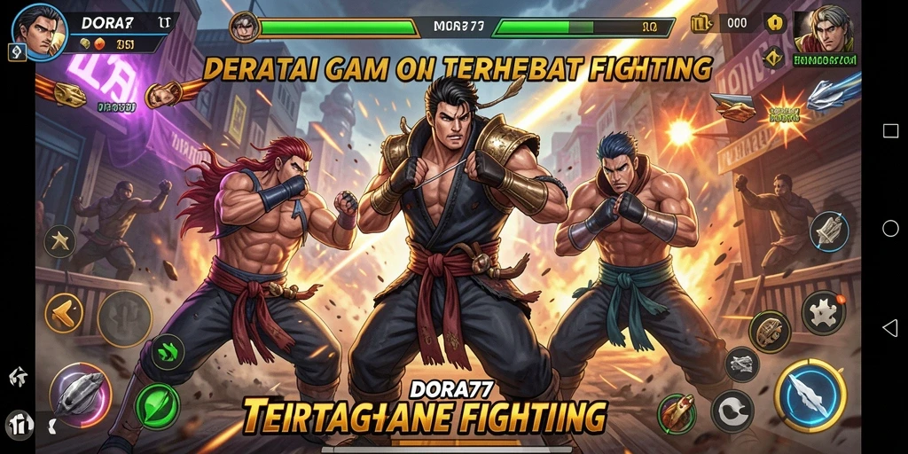 Gameplay DORA77 yang penuh aksi dan pertarungan mendebarkan.