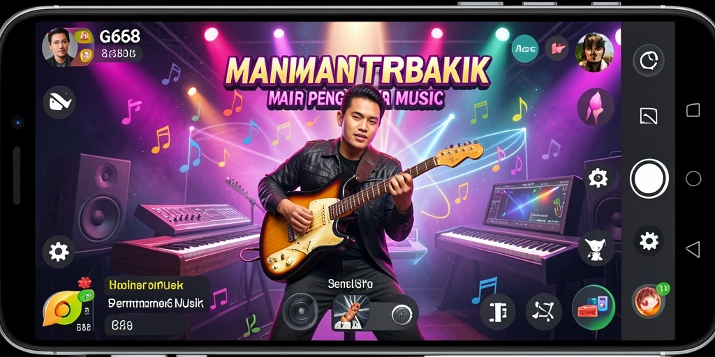 Gameplay G668 yang menampilkan keseruan bermain musik bersama teman.