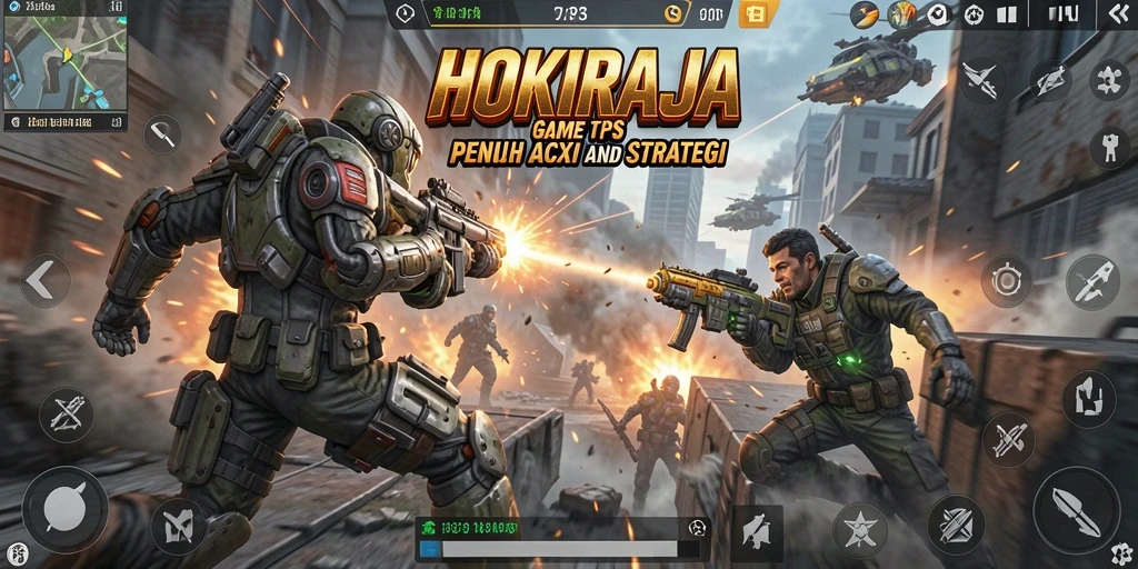 Tangkapan layar <strong>HOKIRAJA</strong> menampilkan aksi seru dalam pertempuran TPS yang mendebarkan.