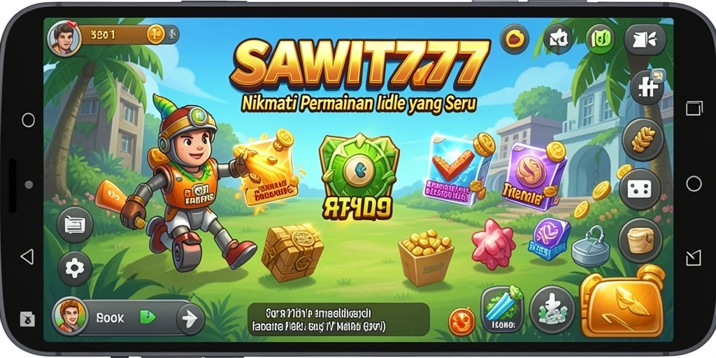 Tangkapan layar gameplay SAWIT777 menampilkan aktivitas pengelolaan kebun sawit yang menarik.